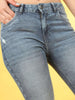 Shop Women Distressed Slim-Fit Jeans Online.