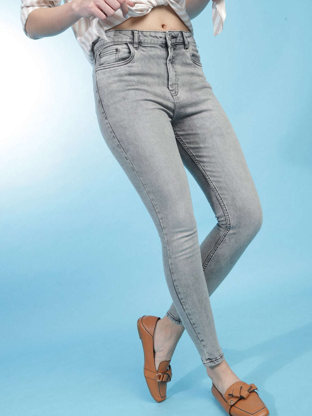 Shop Women Solid Jeans Online.