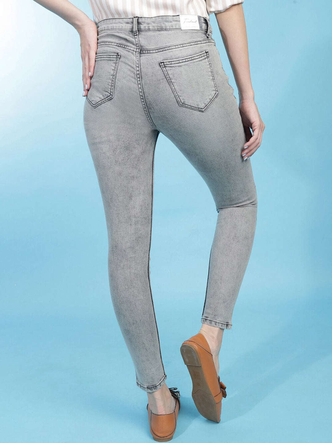 Shop Women Solid Jeans Online.