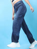 Shop Women 2 Tone Denim Wide Leg Jeans Online.