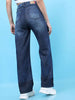 Shop Women 2 Tone Denim Wide Leg Jeans Online.