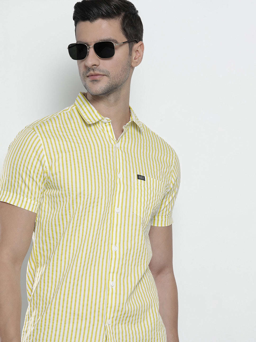 Shop Men Striped Casual Shirt Online.