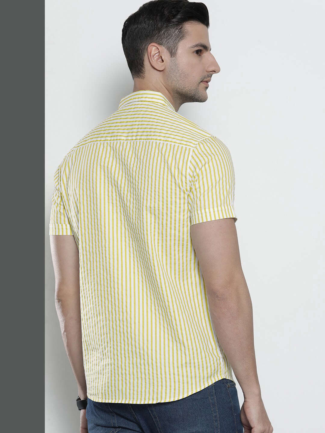 Shop Men Striped Casual Shirt Online.