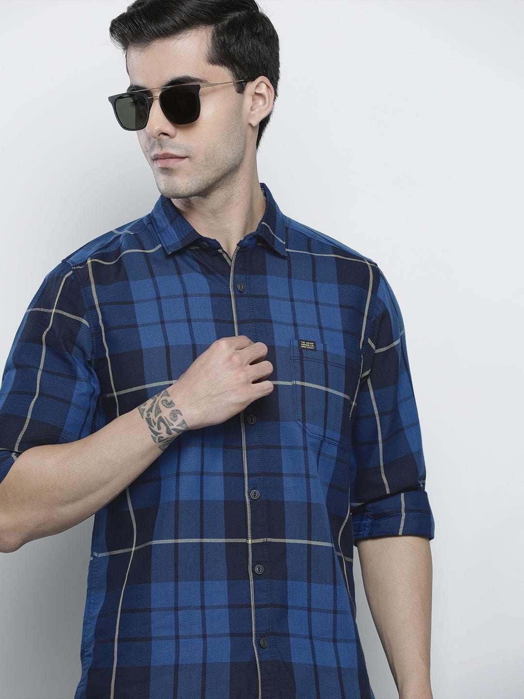 Shop Men Checked Shirt Online.