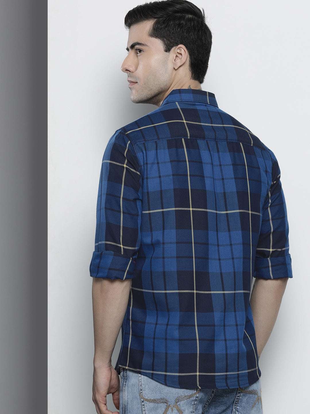 Shop Men Checked Shirt Online.