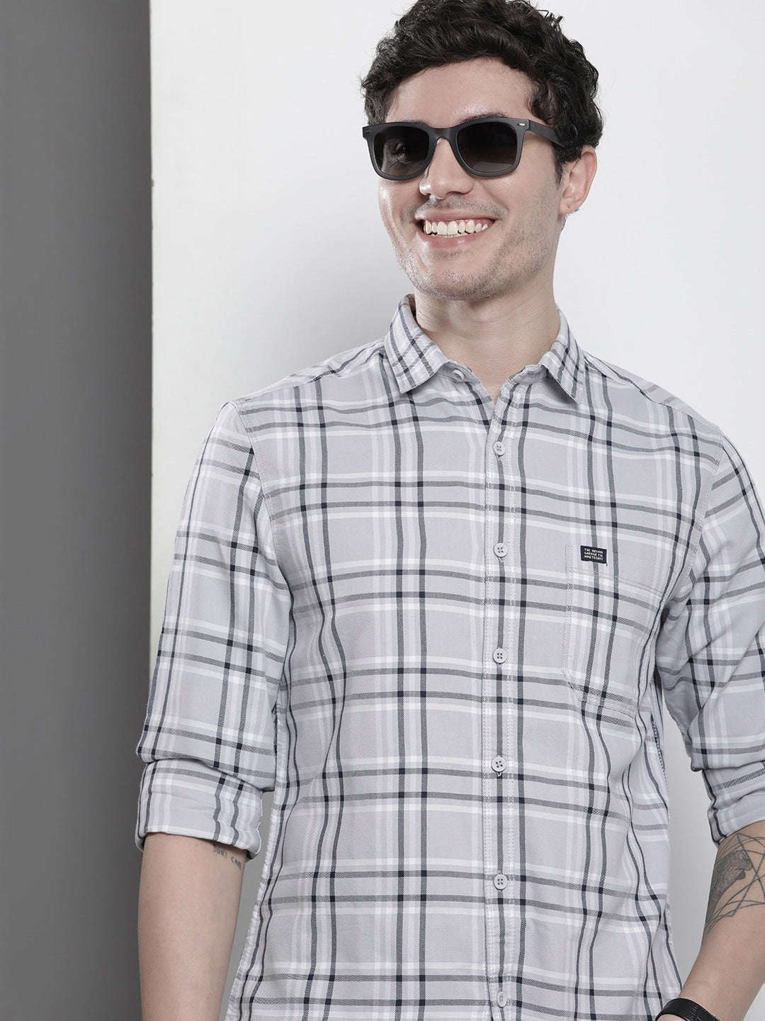 Shop Men Checked Shirt Online.