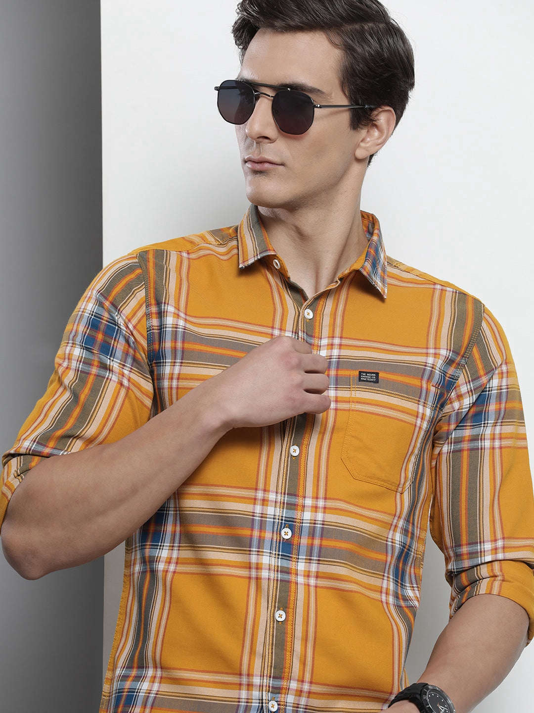 Shop Men Checked Shirt Online.