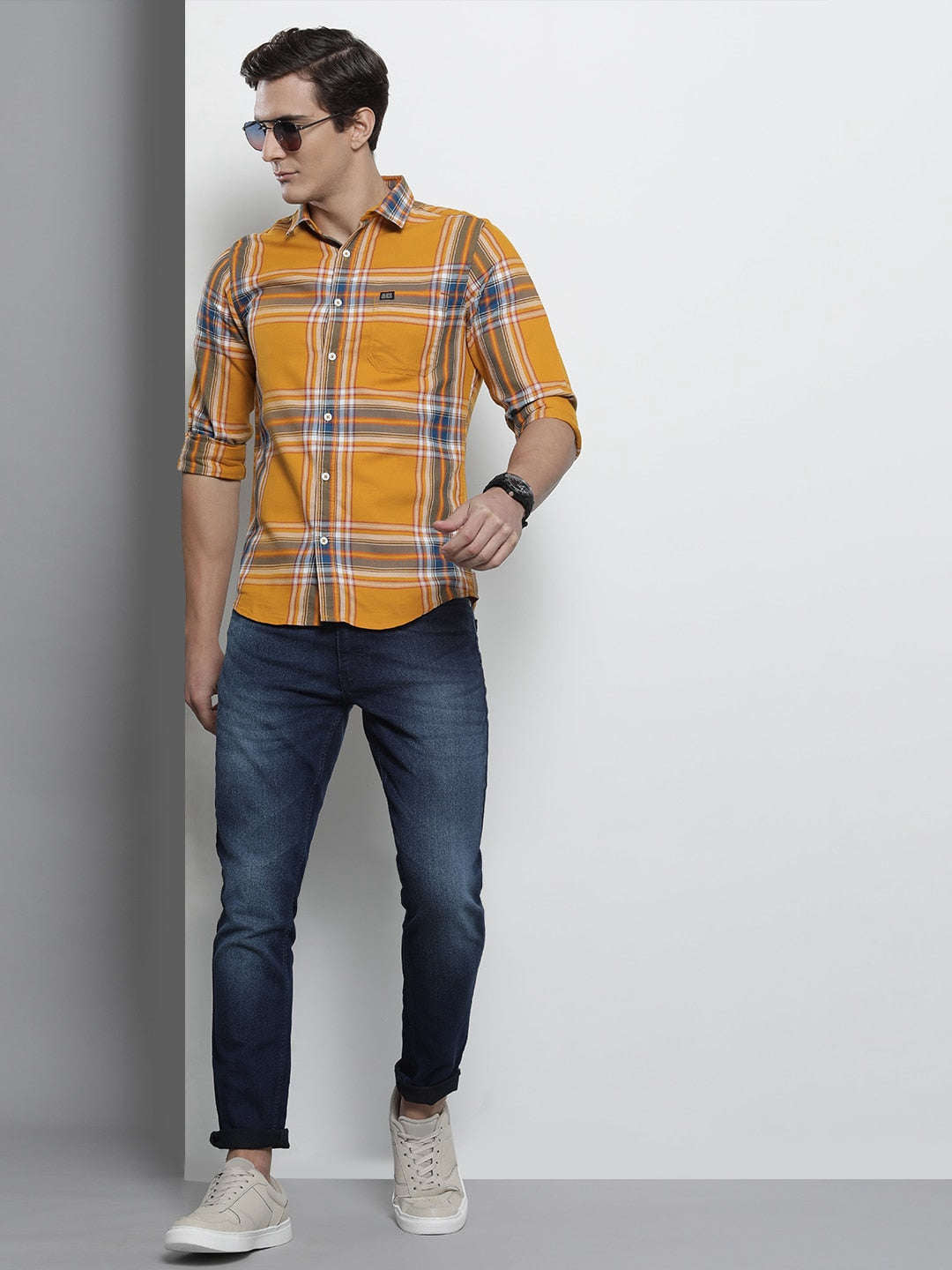 Shop Men Checked Shirt Online.