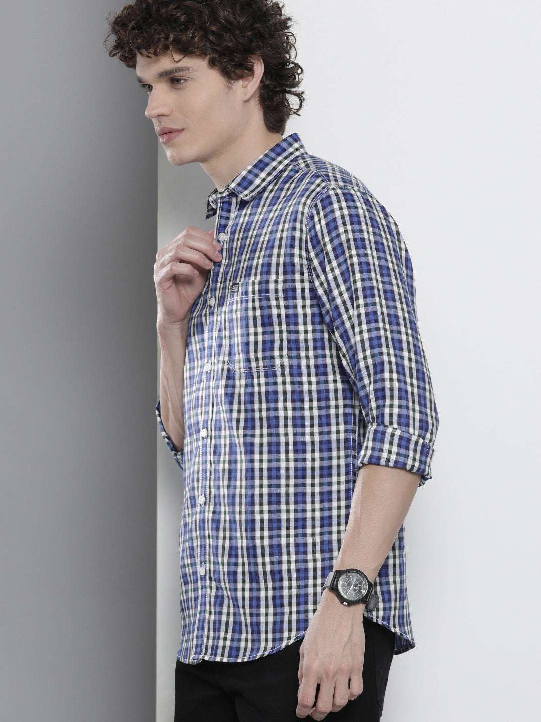 Shop Men Checked Shirt Online.