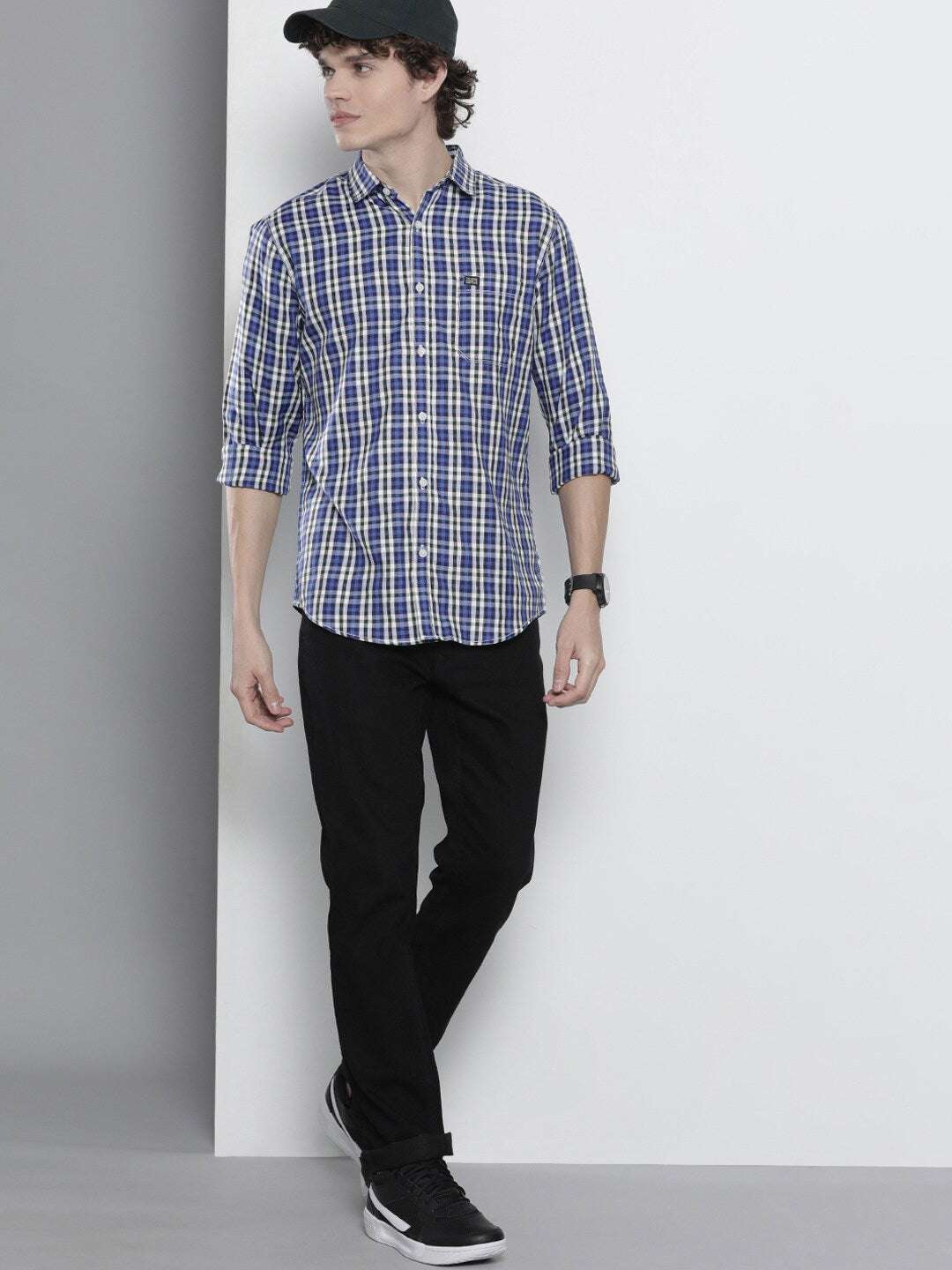 Shop Men Checked Shirt Online.