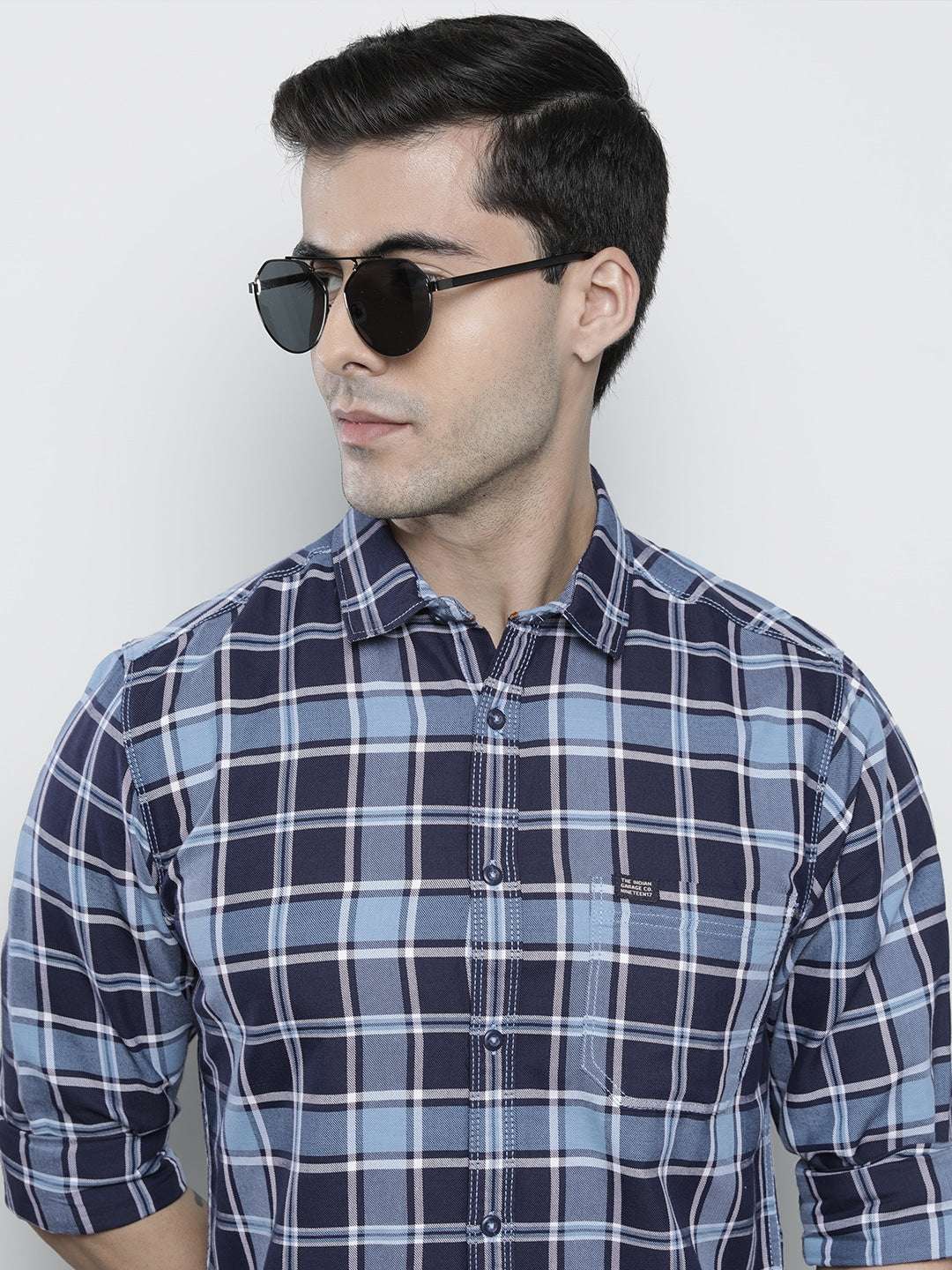 Shop Men Checked Shirt Online.