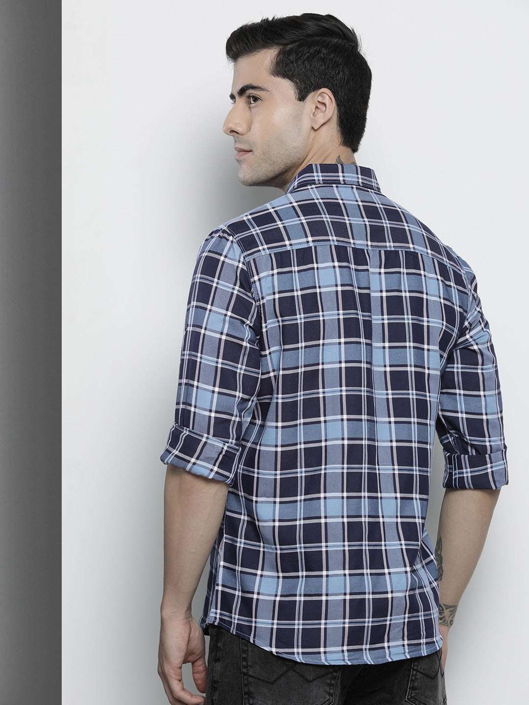 Shop Men Checked Shirt Online.