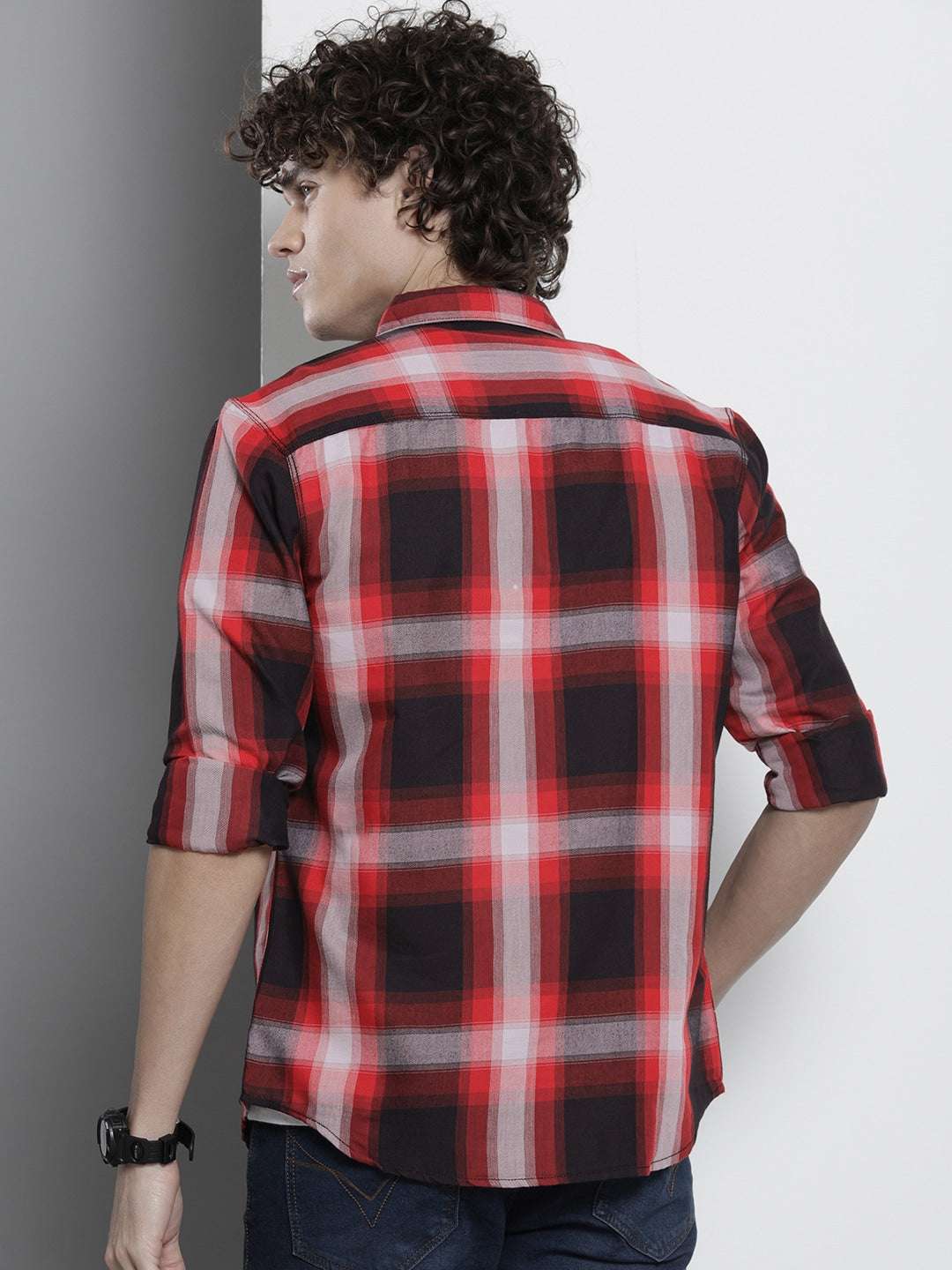 Shop Men Checked Shirt Online.