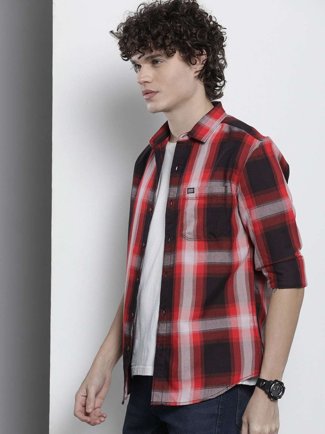 Shop Men Checked Shirt Online.