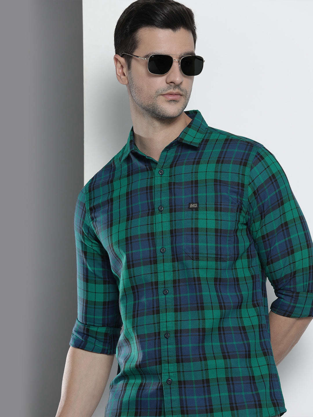 Shop Men Checked Shirt Online.