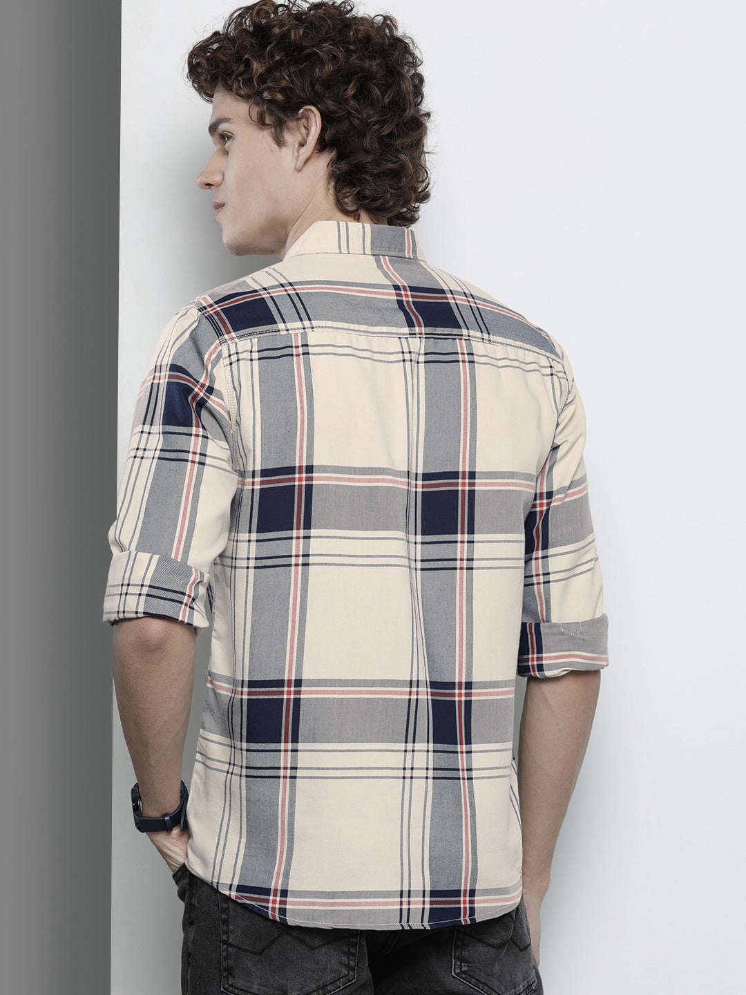 Shop Men Checked Shirt Online.