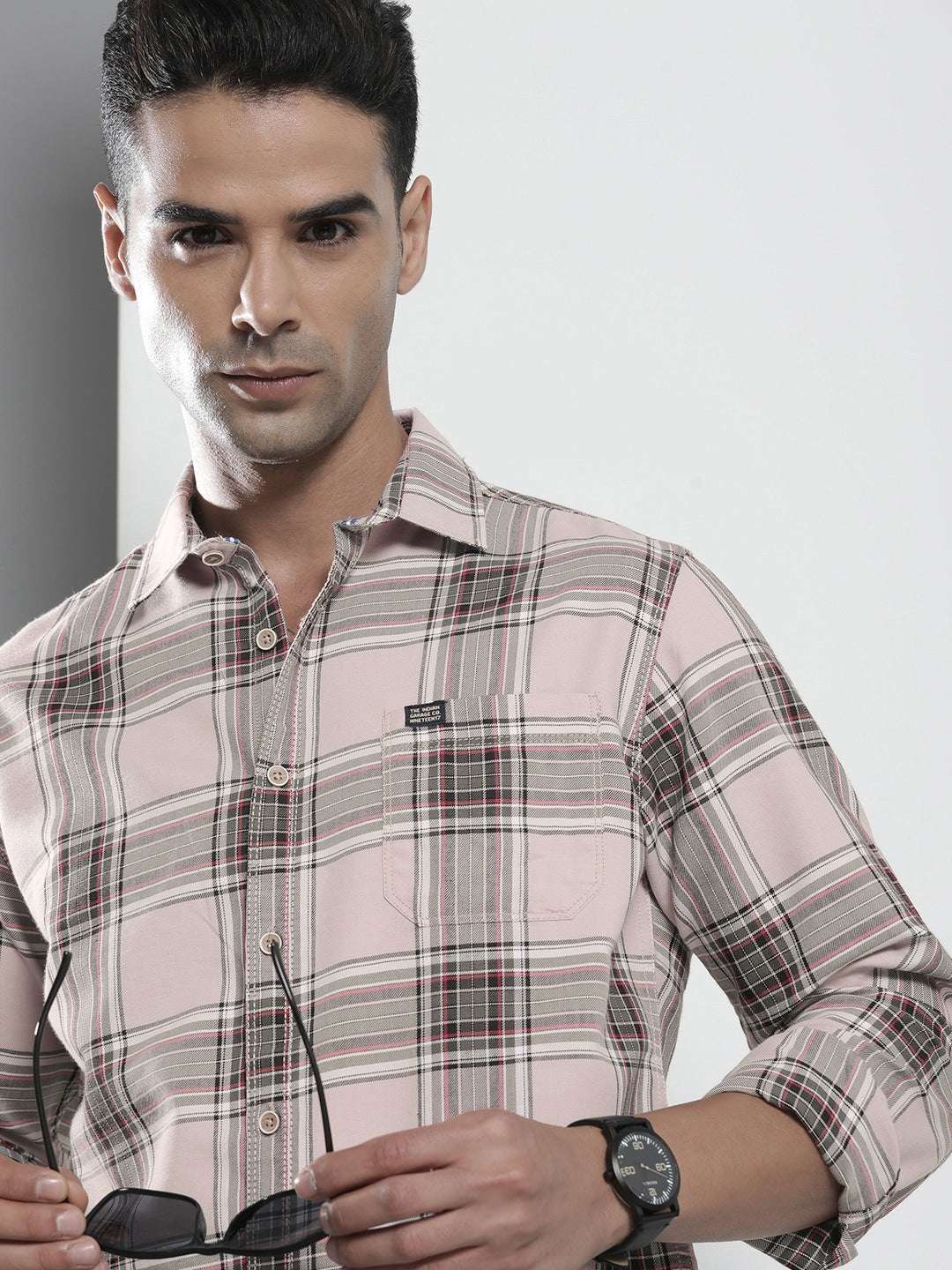 Shop Men Checked Shirt Online.