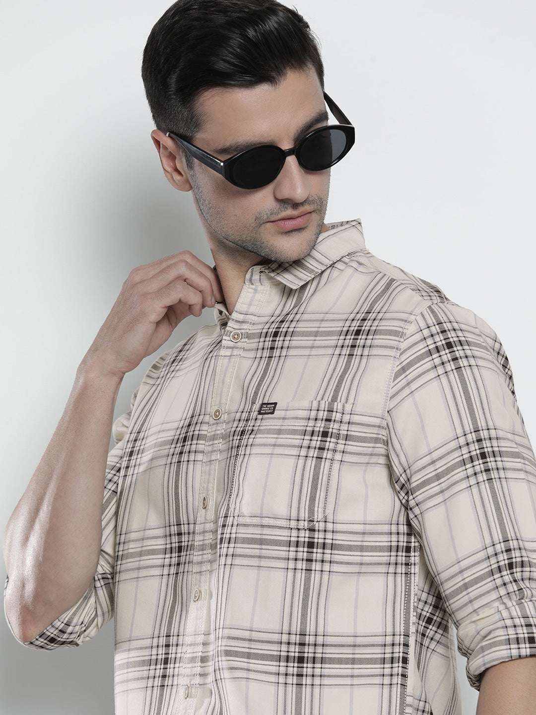 Shop Men Checked Shirt Online.