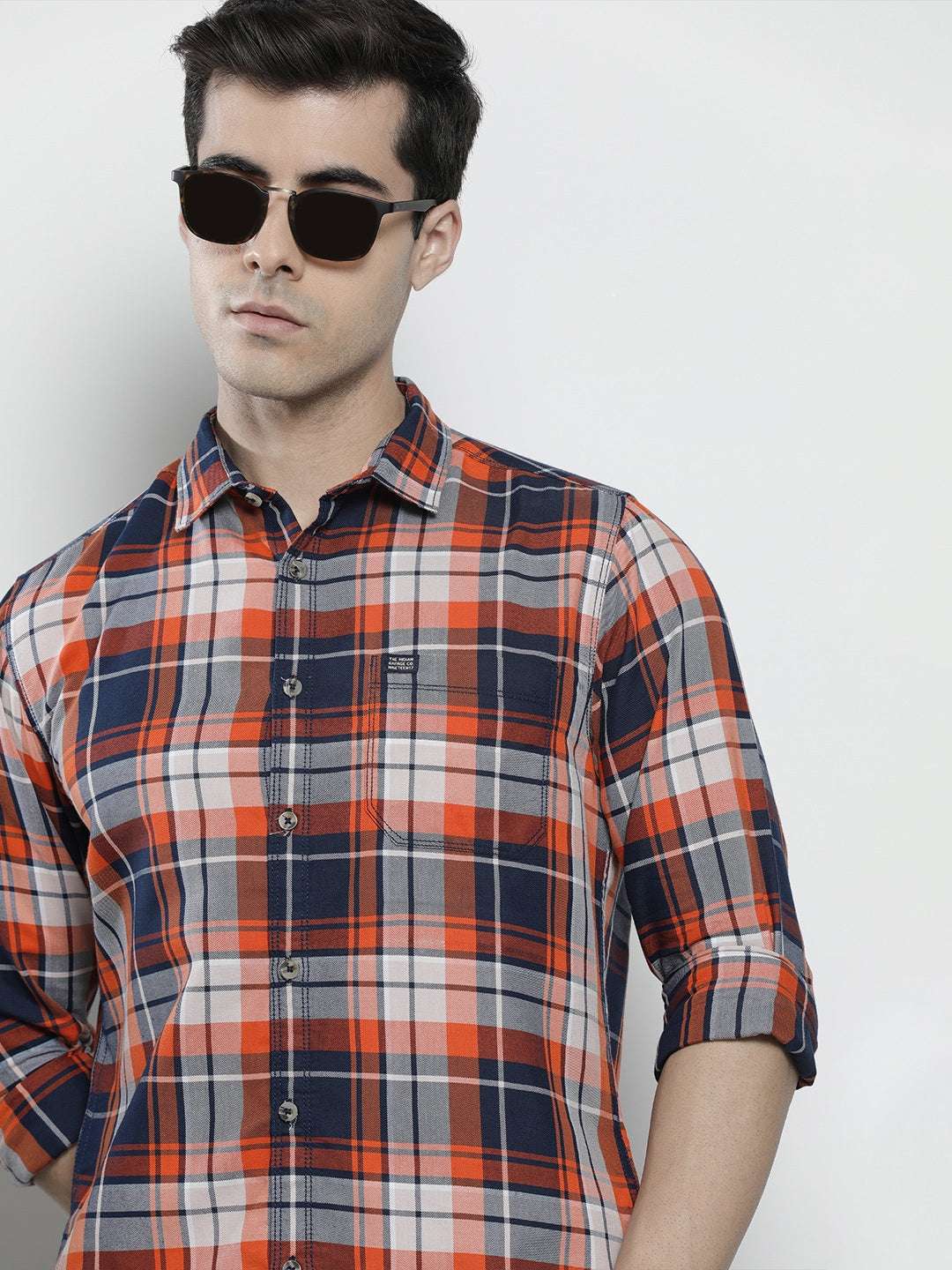 Shop Men Checked Shirt Online.