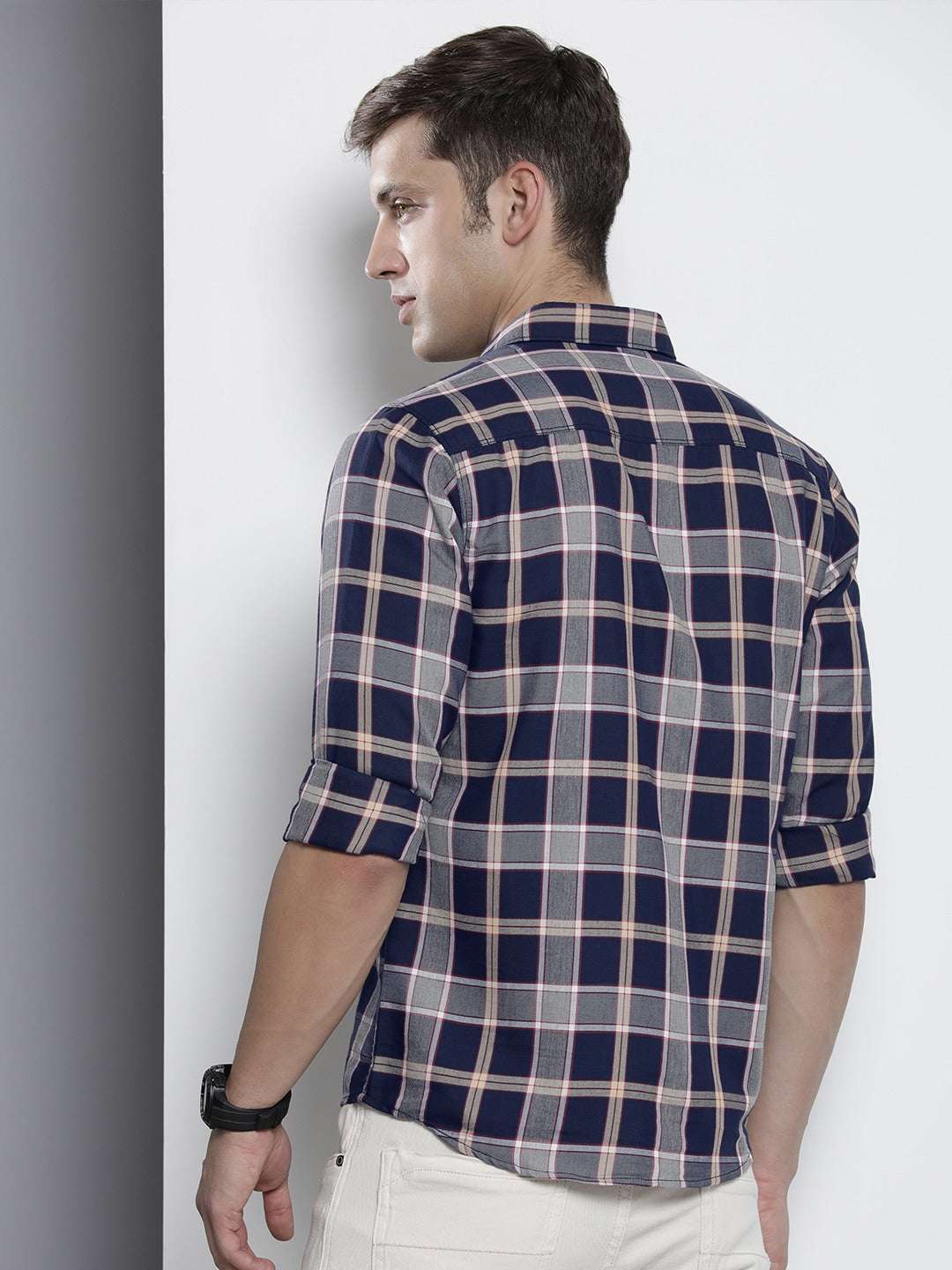 Shop Men Checked Shirt Online.