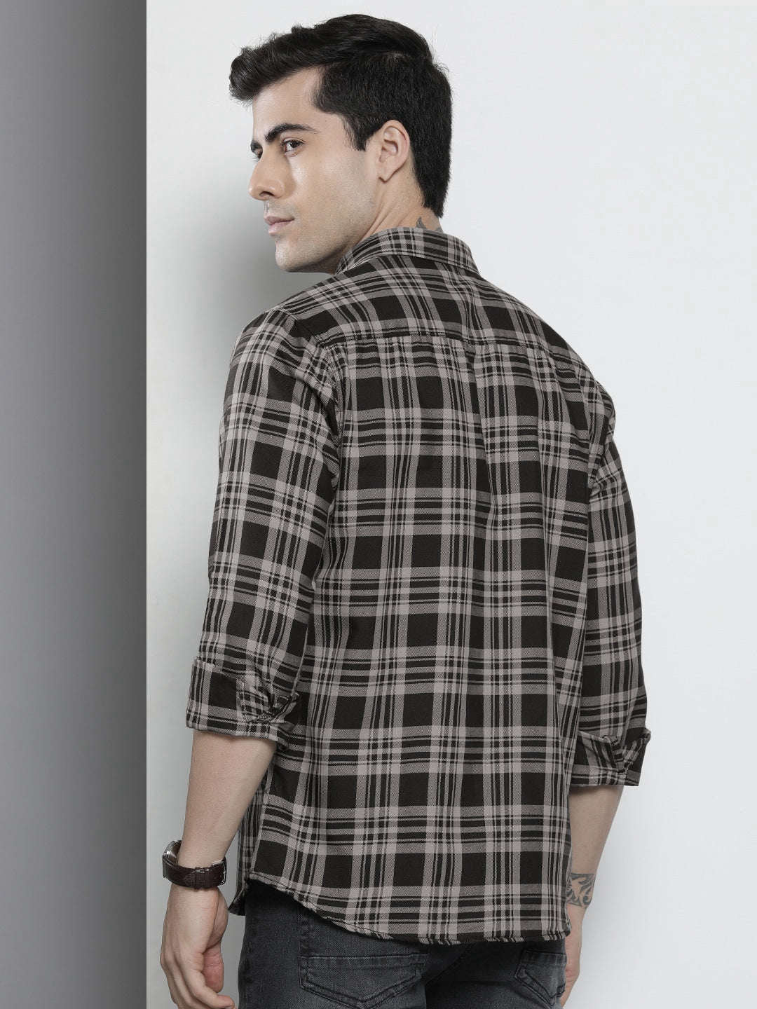 Shop Men Checked Shirt Online.