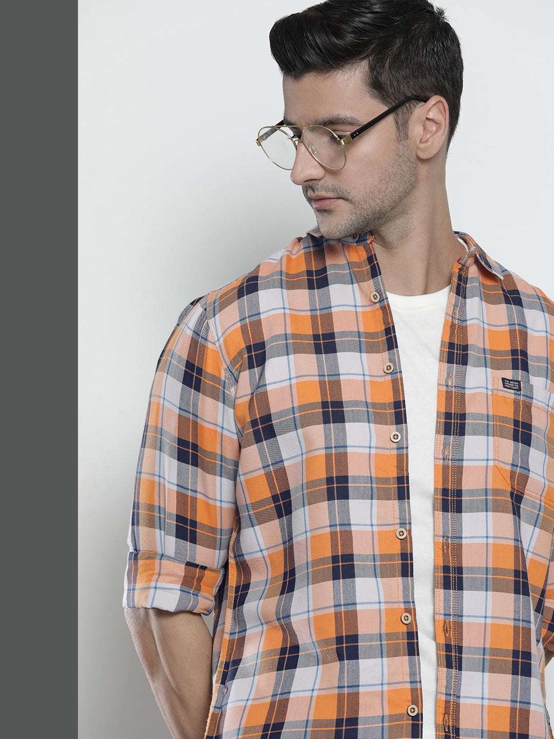 Shop Men Checked Shirt Online.