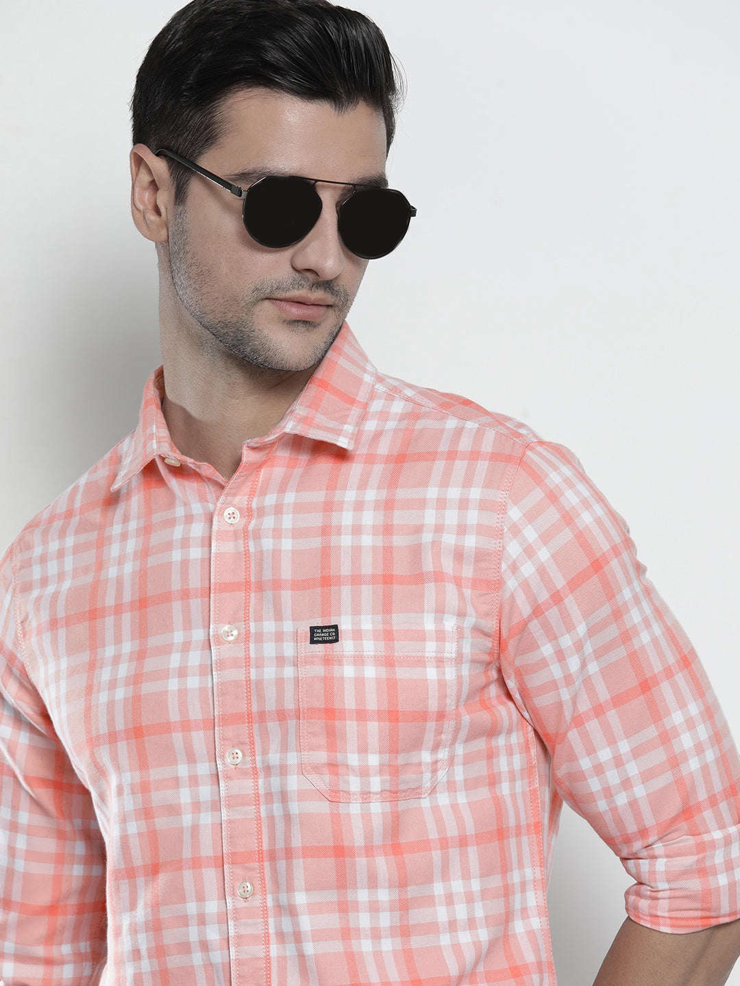 Shop Men Checked Shirt Online.