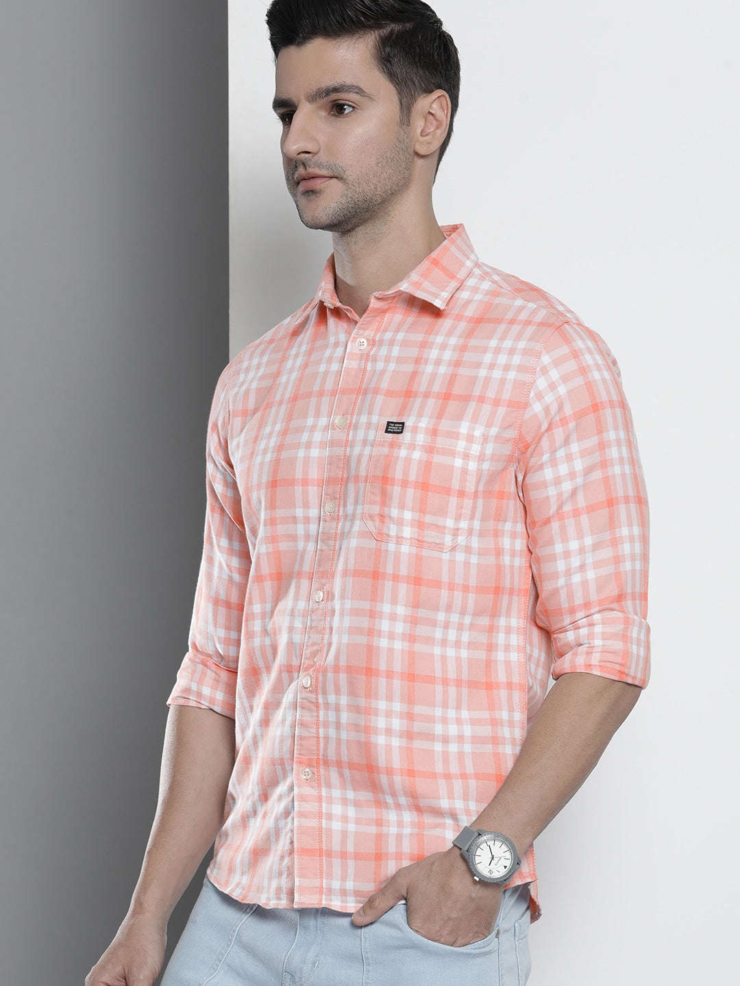 Shop Men Checked Shirt Online.