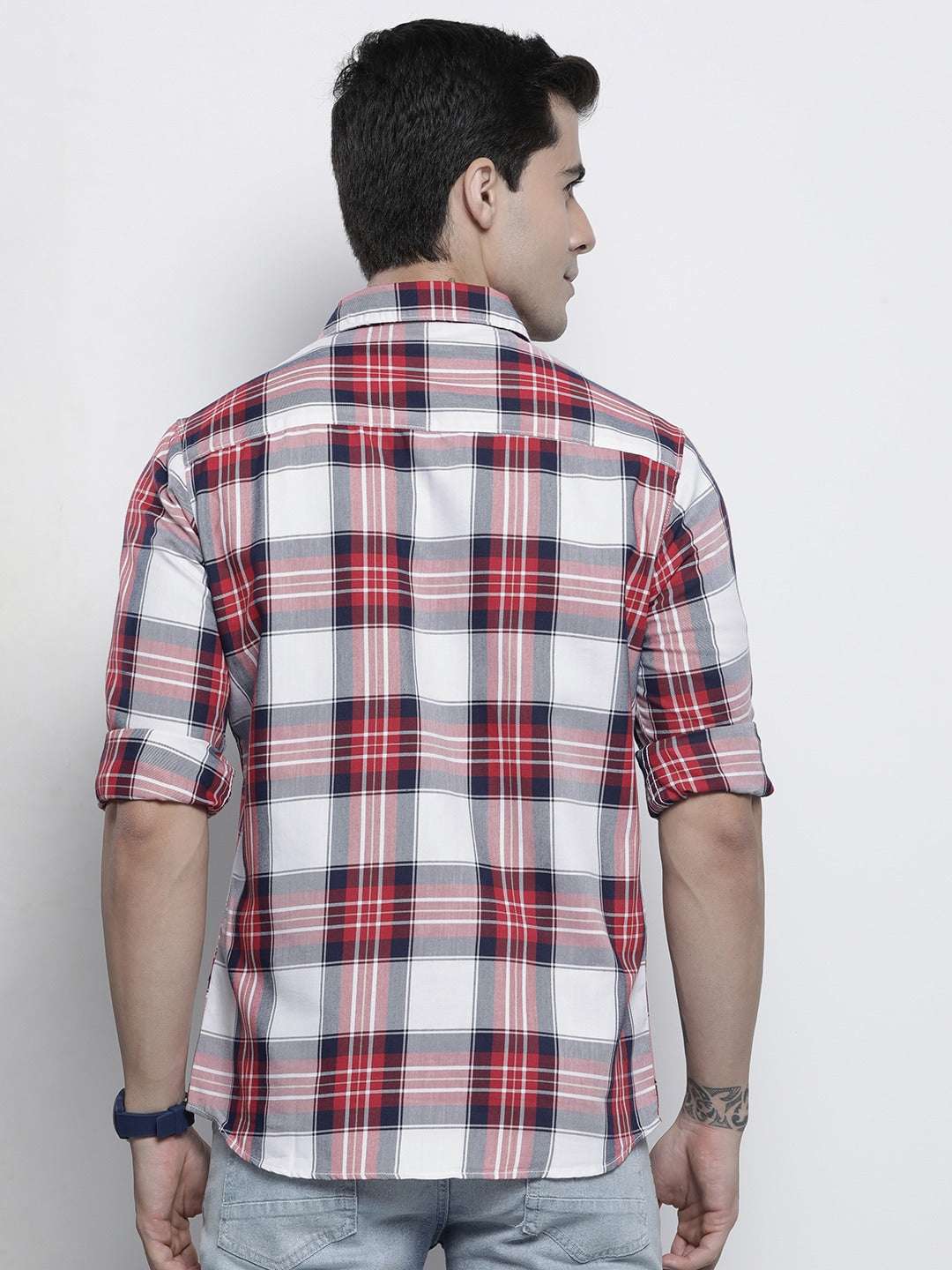 Shop Men Checked Shirt Online.