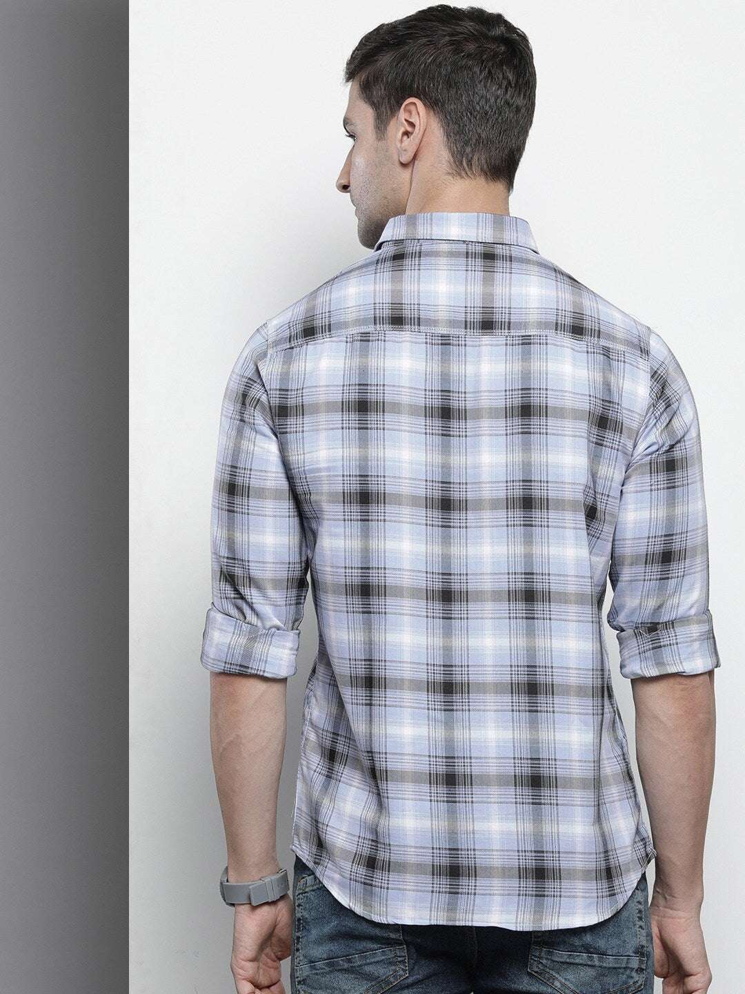 Shop Men Checked Shirt Online.