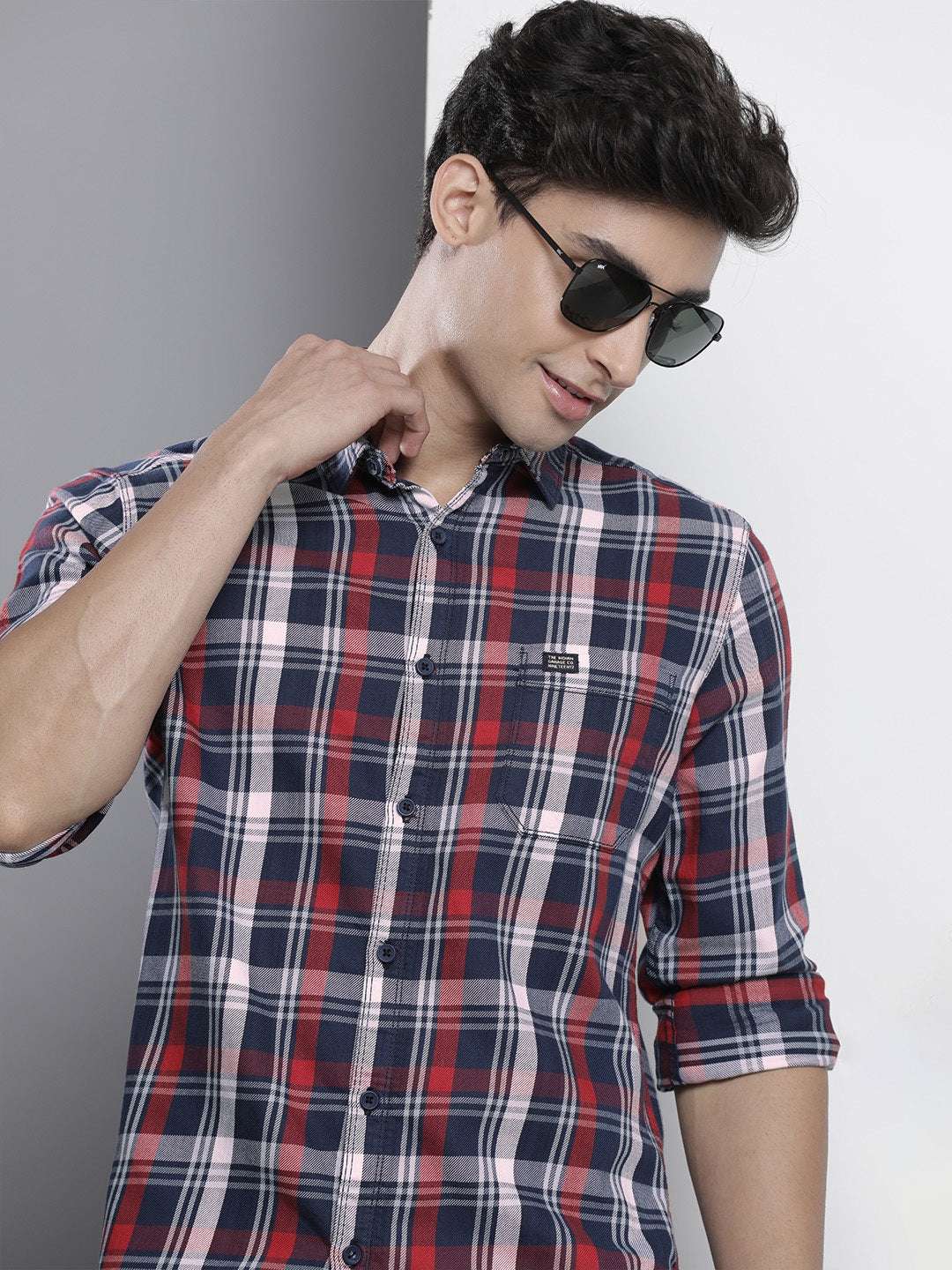 Shop Men Checked Shirt Online.