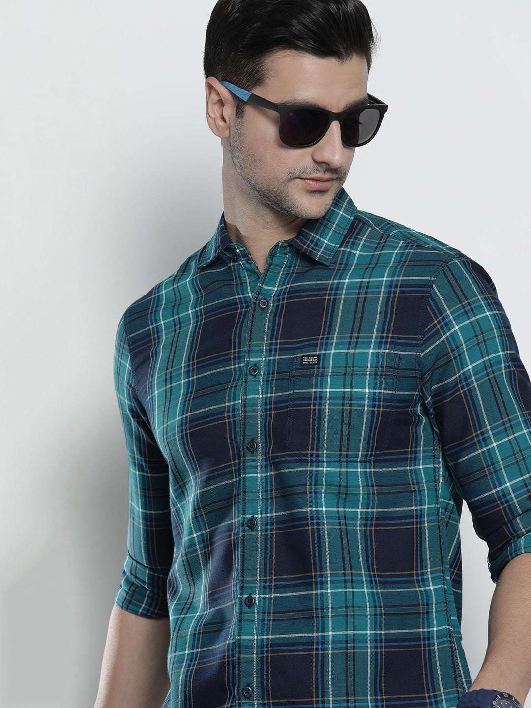 Shop Men Checked Shirt Online.