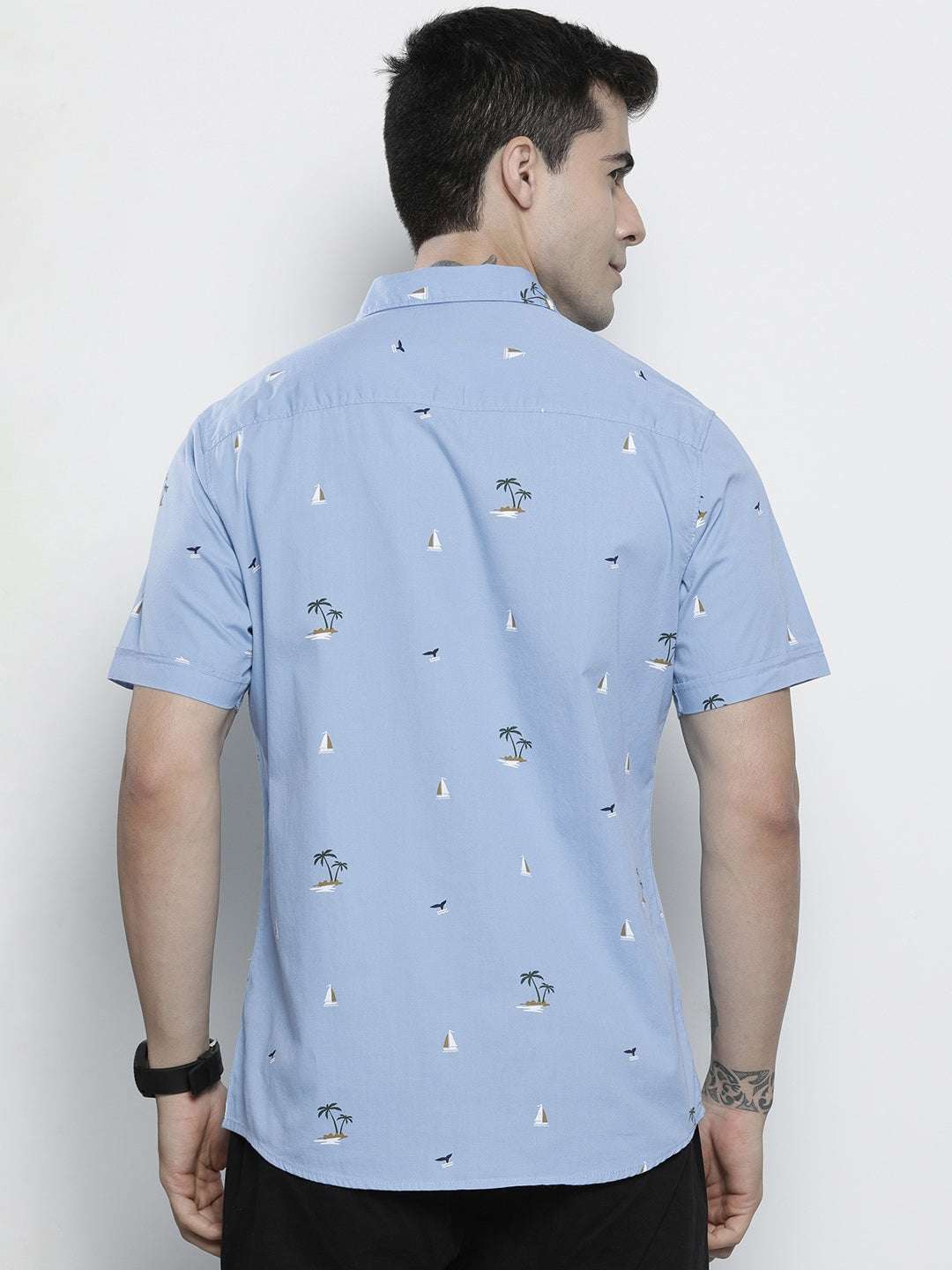 Shop Men Abstract Printed Shirt Online.