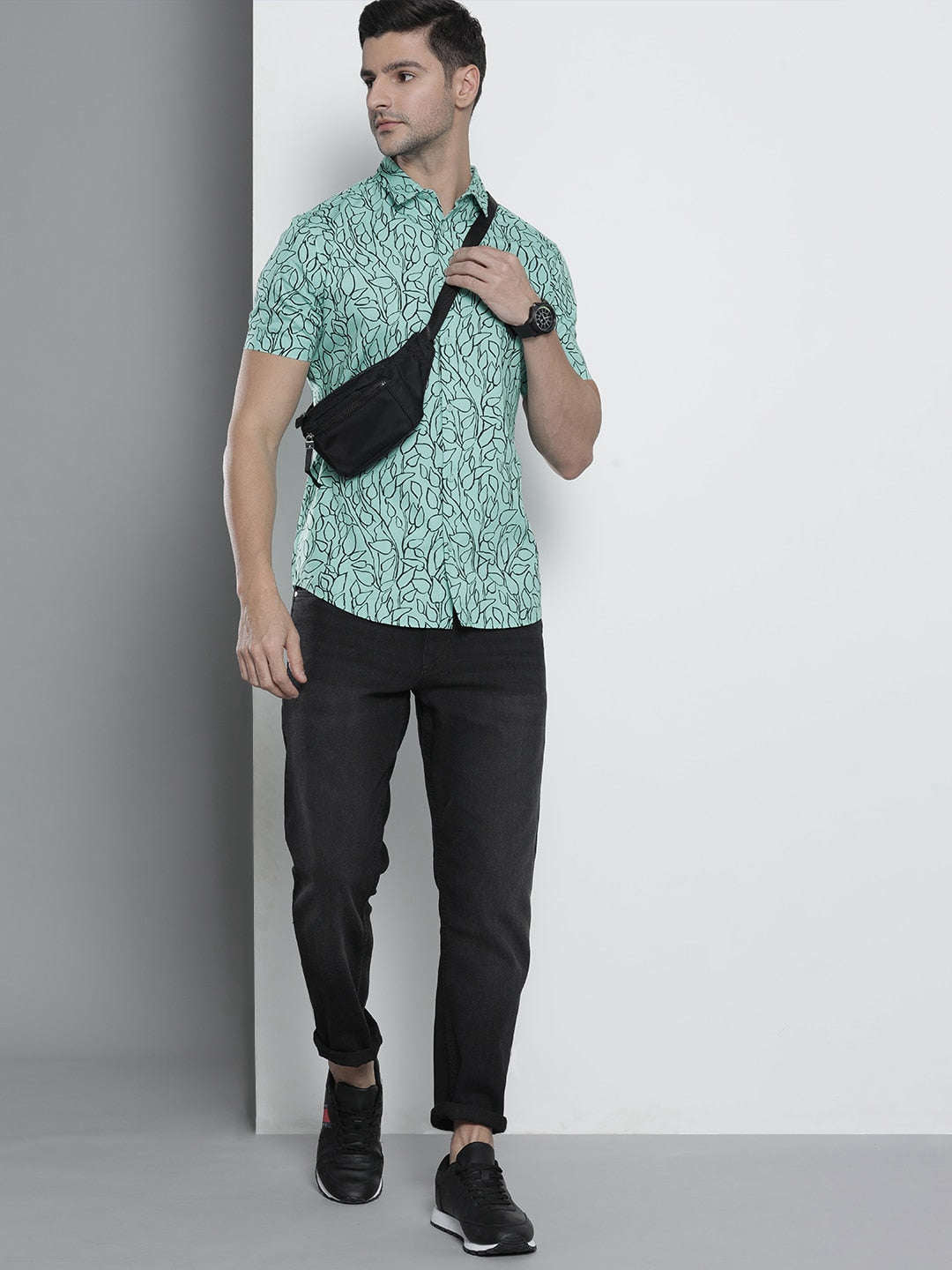 Shop Men Abstract Printed Shirt Online.