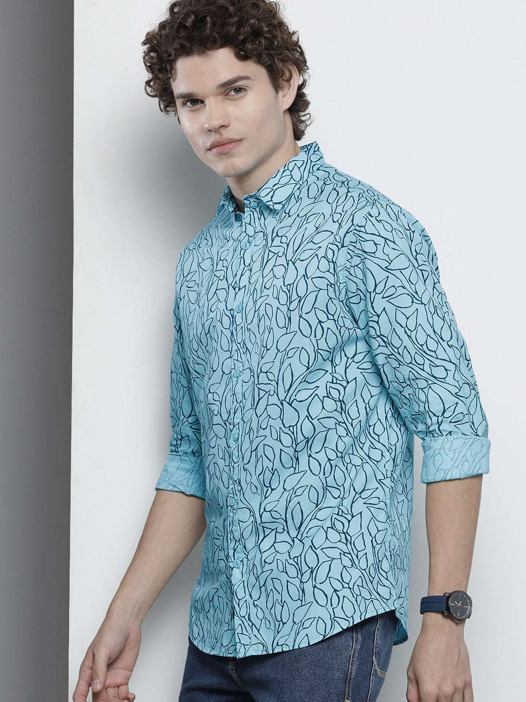 Shop Men Abstract Printed Shirt Online.