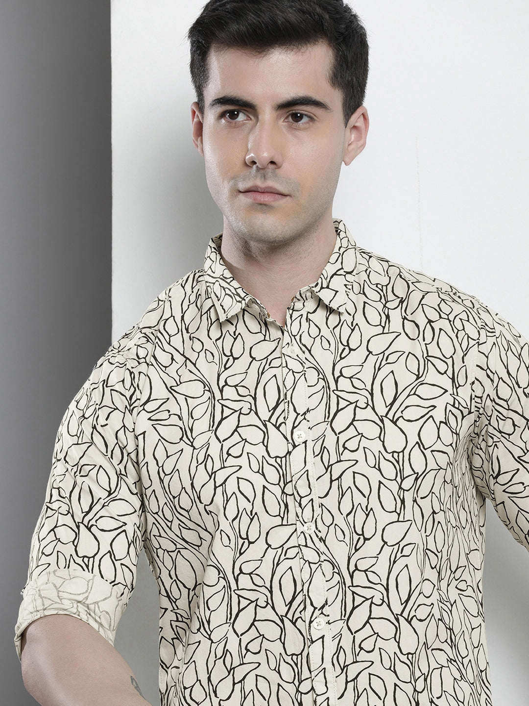 Shop Men Abstract Printed Shirt Online.