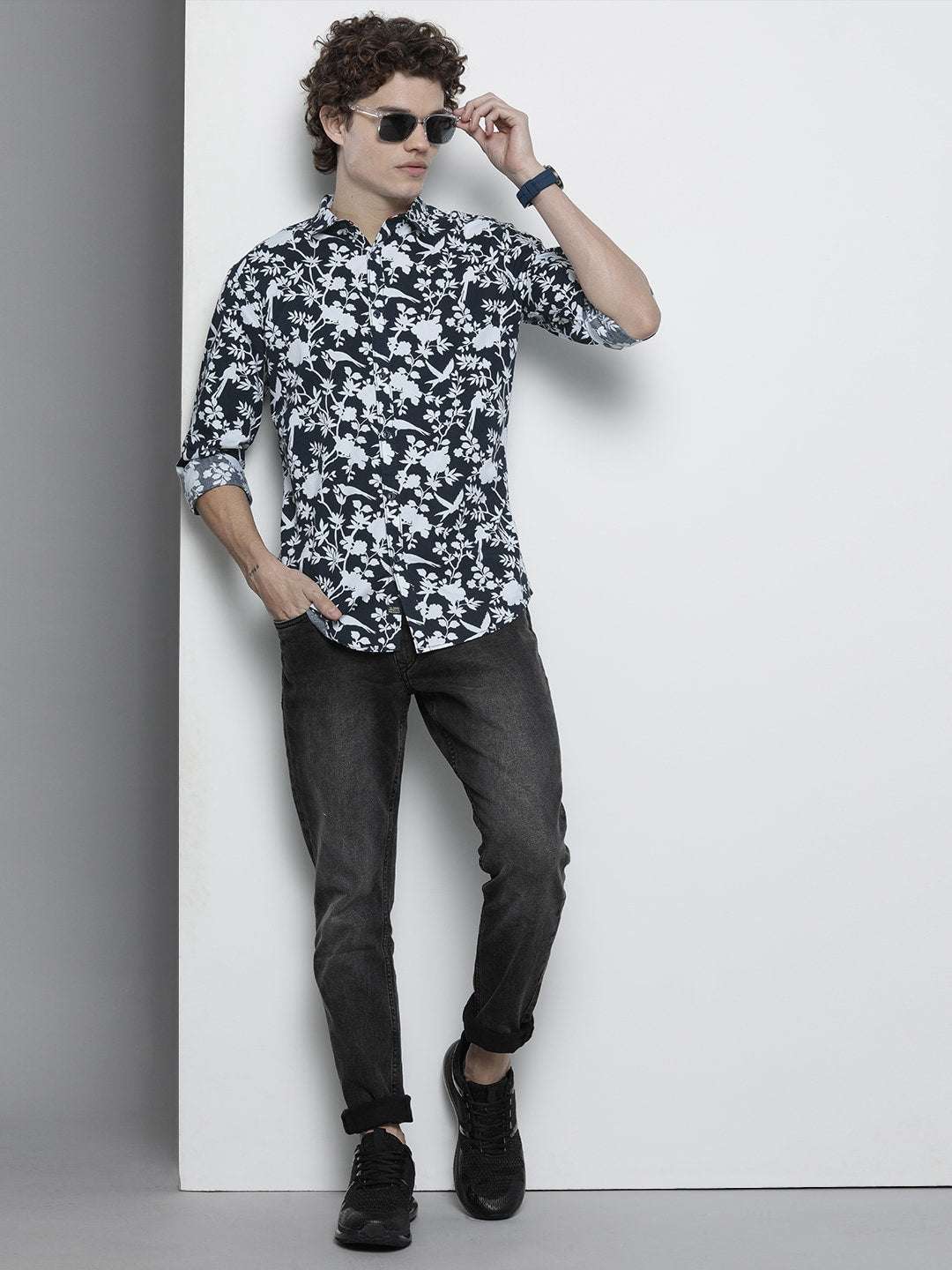 Shop Men Abstract Printed Shirt Online.