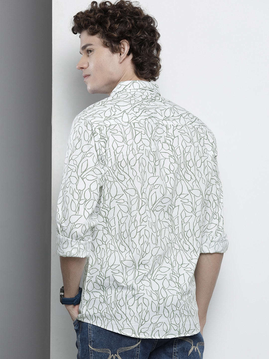 Shop Men Abstract Printed Shirt Online.