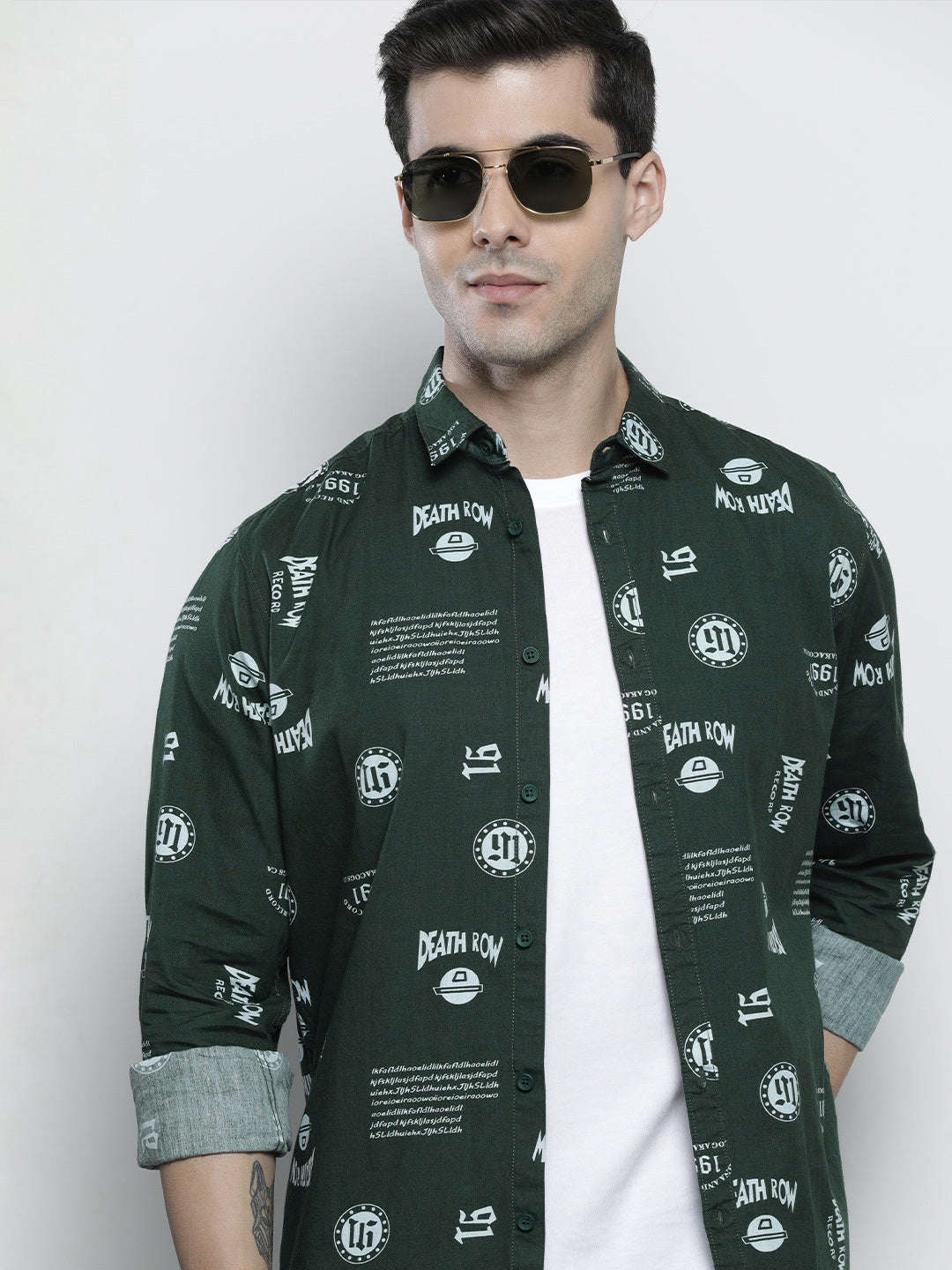 Shop Men Abstract Printed Shirt Online.