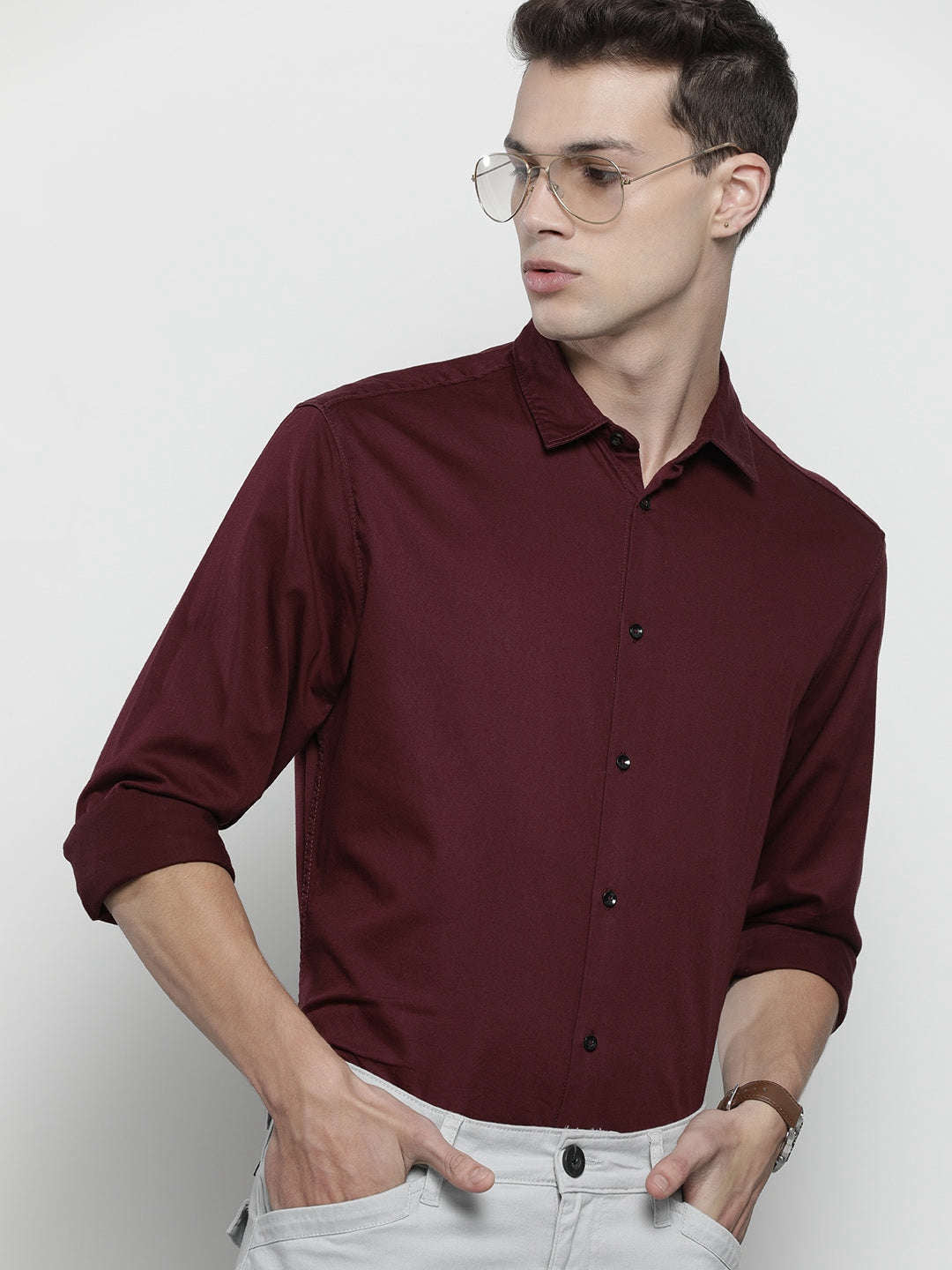 Shop Men Solid Shirt Online.