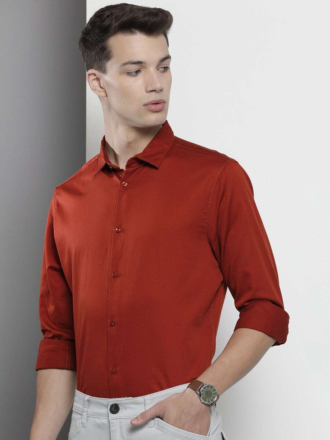 Shop Men Solid Shirt Online.