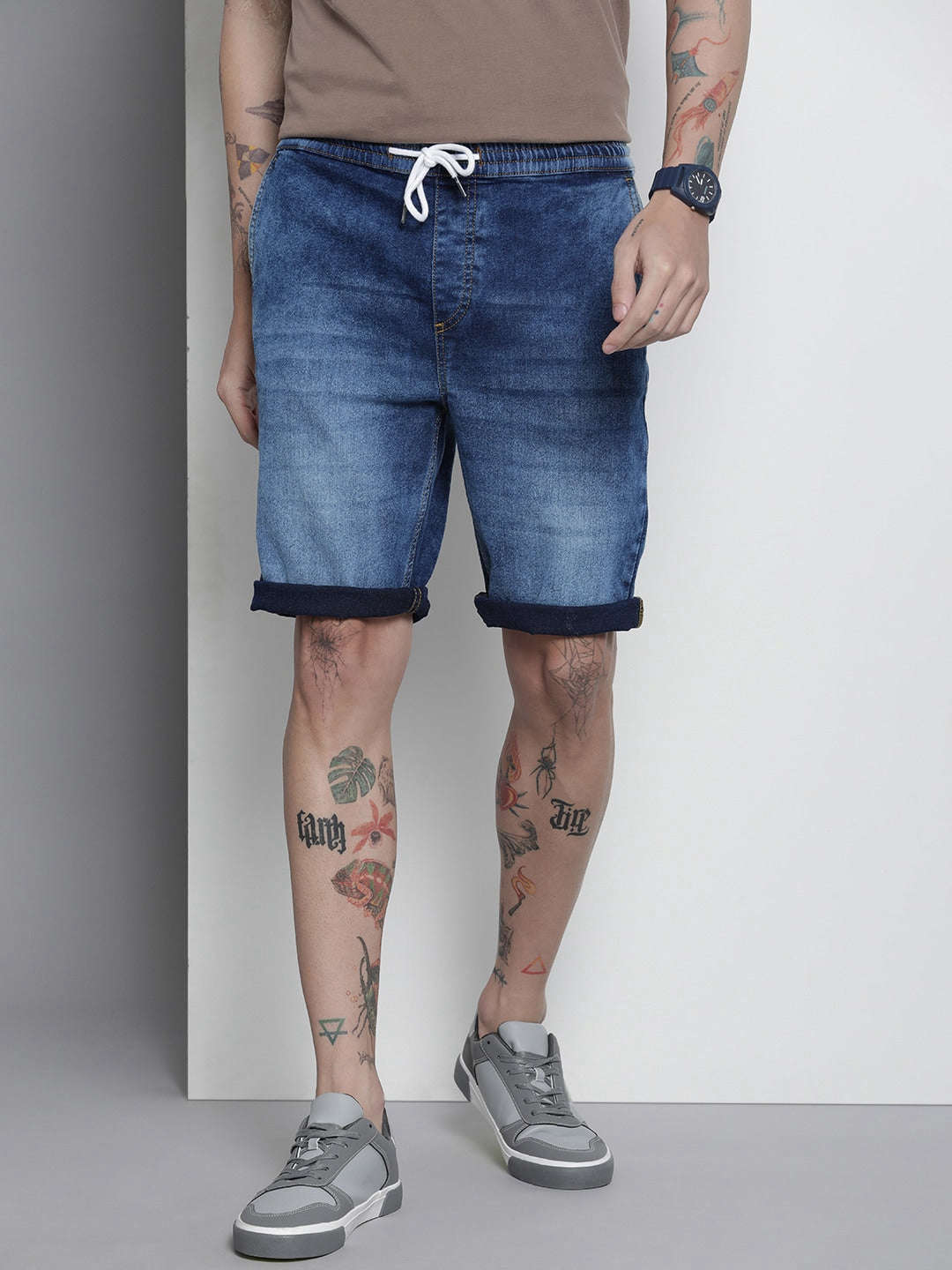 Shop Men Denim Shorts Online.