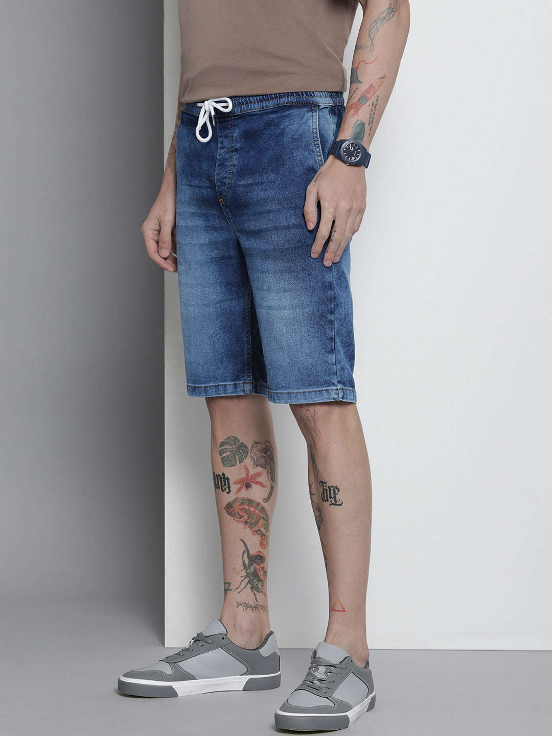 Shop Men Denim Shorts Online.