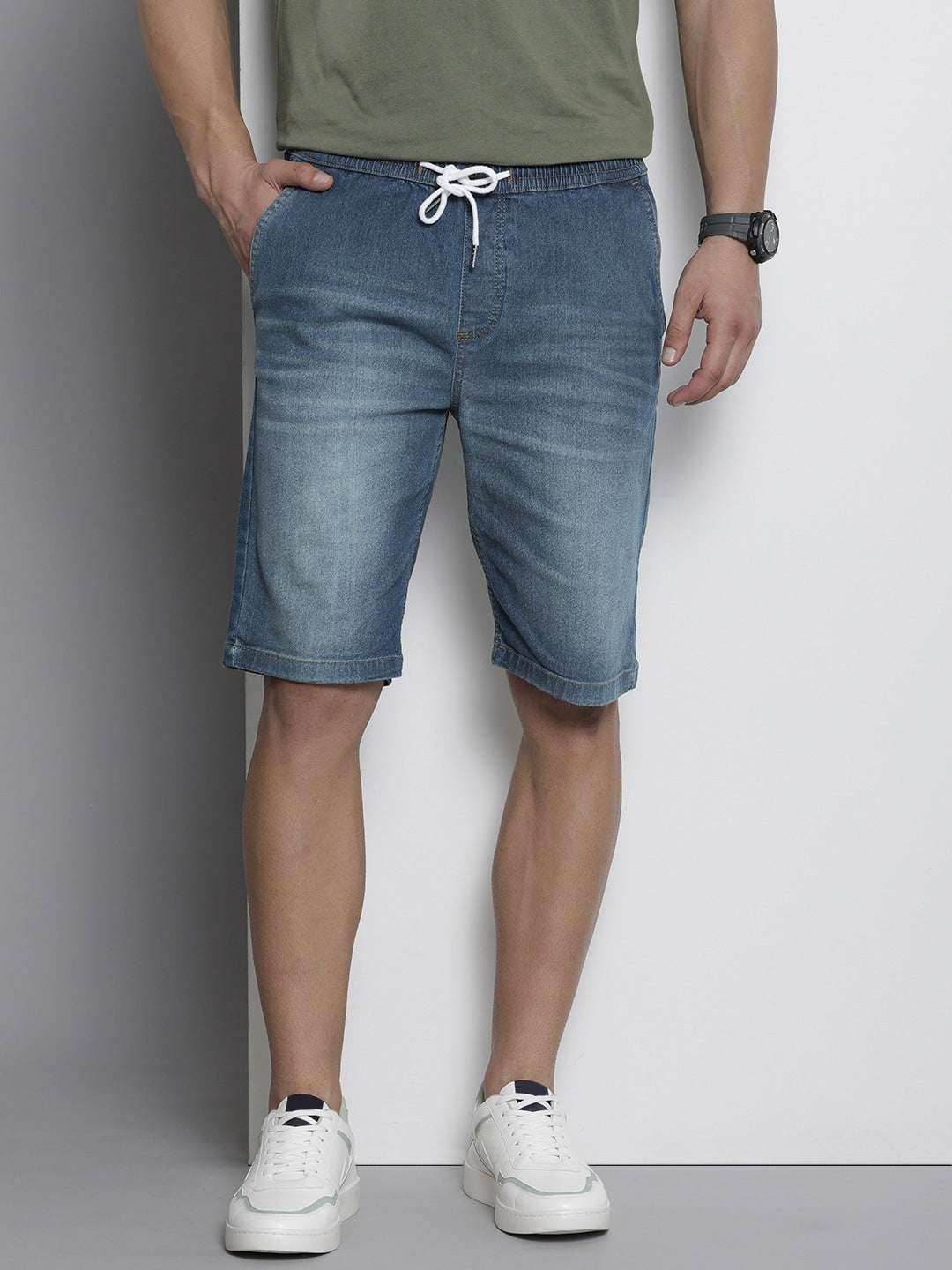 Shop Men Denim Shorts Online.