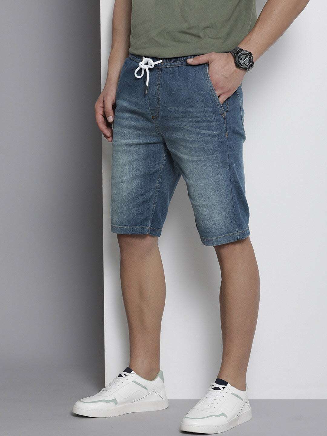 Shop Men Denim Shorts Online.