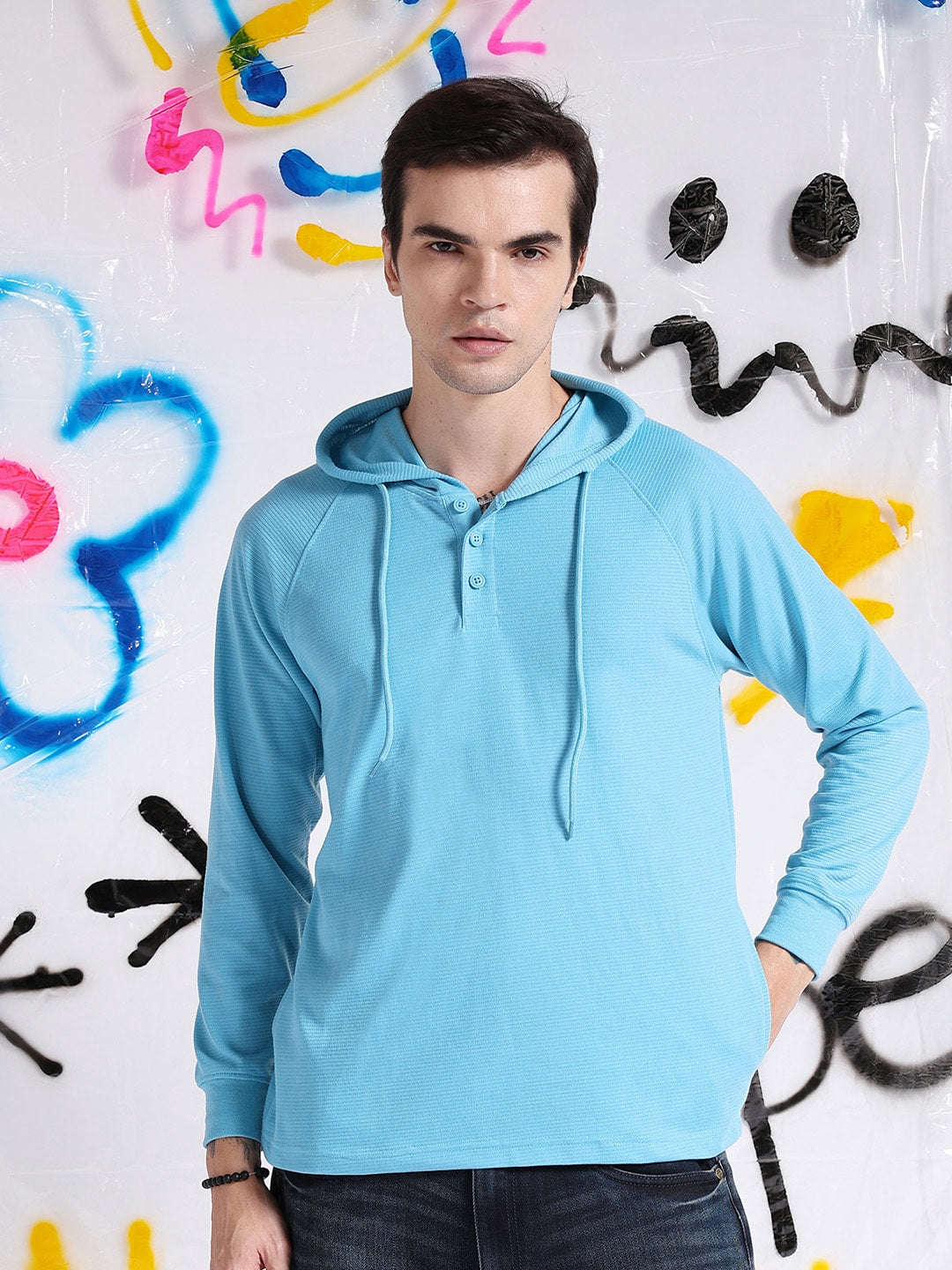 Shop Men Ottoman Hooded T-Shirt Online.