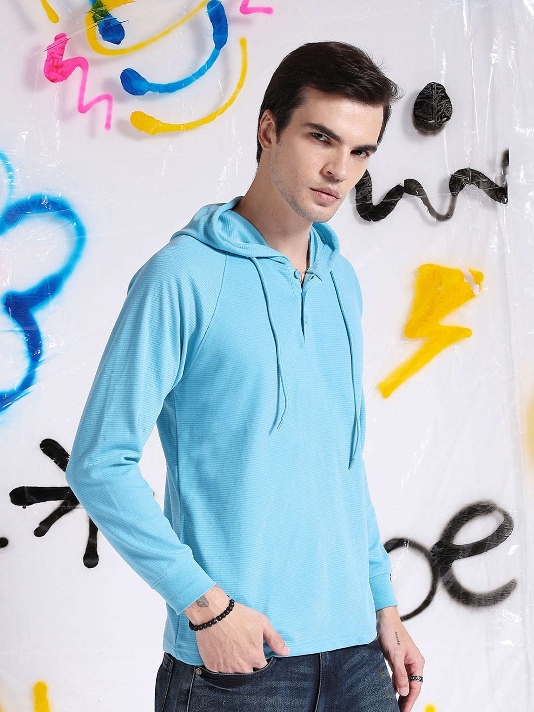 Shop Men Ottoman Hooded T-Shirt Online.