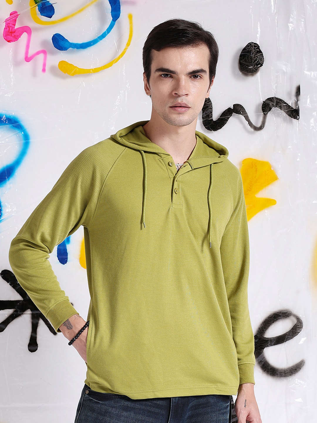 Shop Men Ottoman Hooded T-Shirt Online.