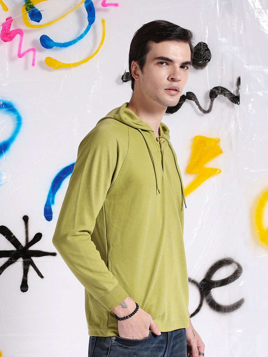 Shop Men Ottoman Hooded T-Shirt Online.