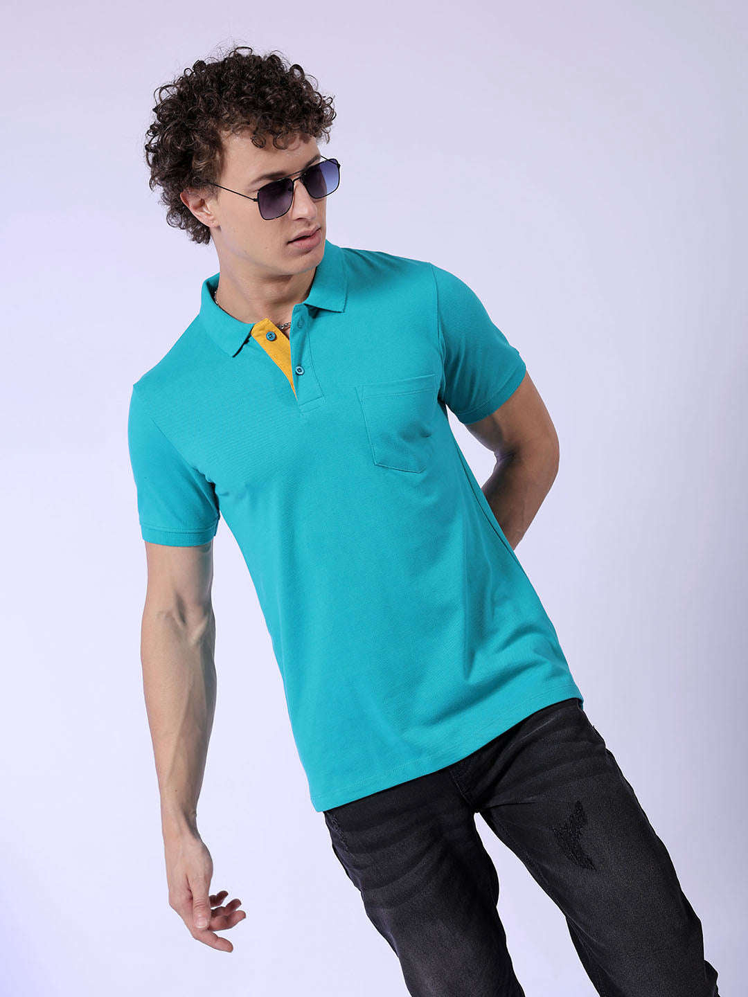 Shop Men Solid Pack of 2 T-Shirt Online.